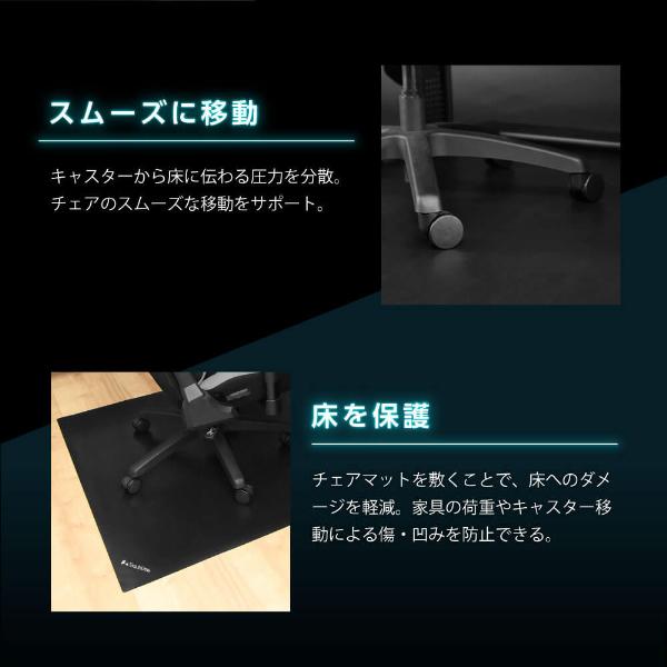Bauhutte（バウヒュッテ） チェアマット BCM-160BK マットブラック
