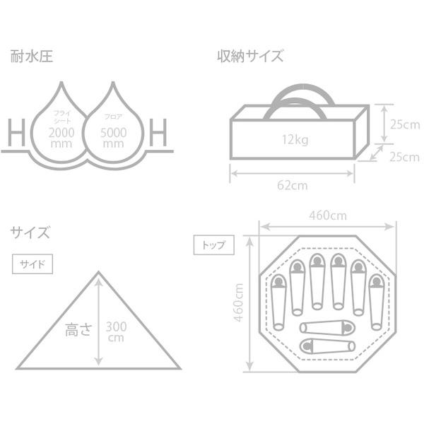 DOD テント ワンポールテントL T8-200-TN dod アウトドア キャンプ ワンポールテント メーカー直送_10