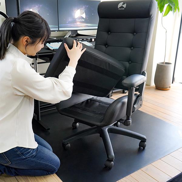 Bauhutte バウヒュッテ ゲーミングチェア G-370PU-BK ゲーミングソファチェア2 ブラック PUレザータイプ ゲーミング家具 メーカー直送 日時指定不可_7
