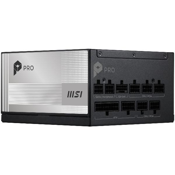 MSI MSI PRO A850PL PCIE5 ブラック 電源ユニット メーカー直送