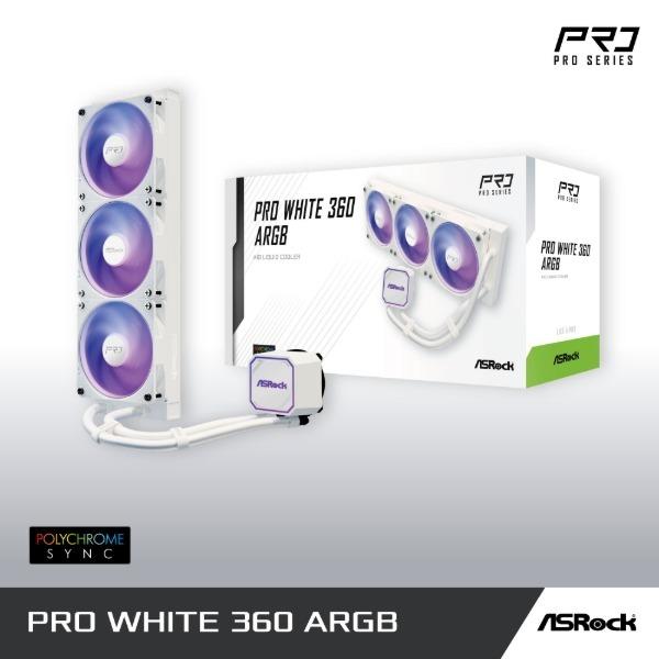 ASRock（アスロック） ASRock Pro White 360 ARGB ホワイト 水冷CPU