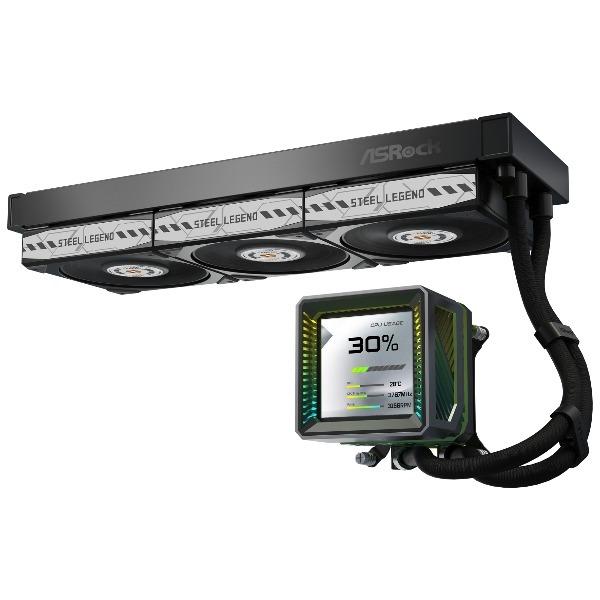ASRock（アスロック） ASRock Steel Legend Dark 360 LCD 水冷CPU
