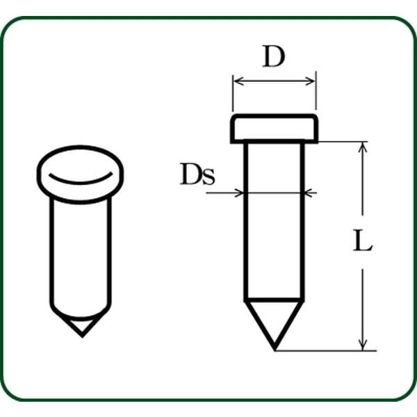 さかつう 極小埋め込みピン 0.5mm 穴なし 4445 : MAXZEN Direct Yahoo