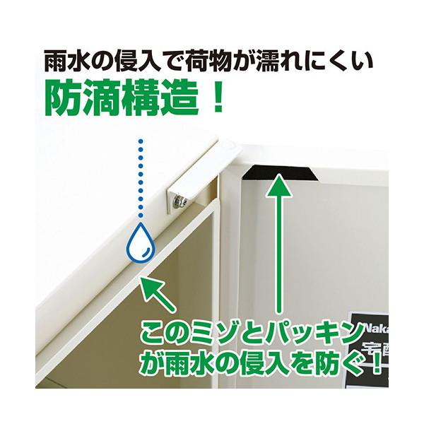 Nakabayashi 宅配ボックス STB-201-IV 楽天市場】ナカバヤシ 宅配ボックス 1枚扉 アイボリー STB-201