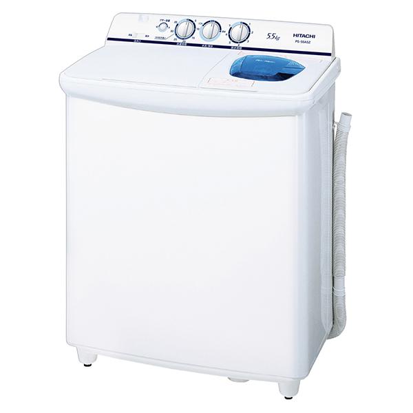 日立（HITACHI） 洗濯機 縦型 5.5kg 二槽式洗濯機 PS-55AS2(W