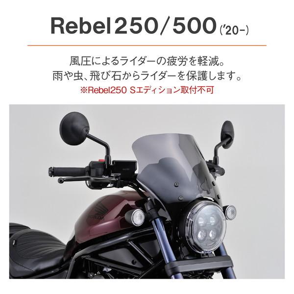 デイトナ D24477 スクリーン レブル250/500(20-21) ブラストバリアー スモーク_1