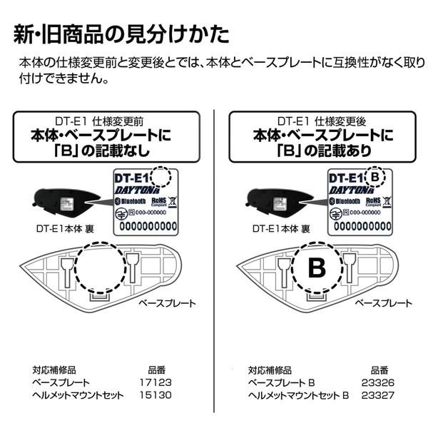 DAYTONA（デイトナ） D23327 インカム DT-E1用 補修品 ヘルメット