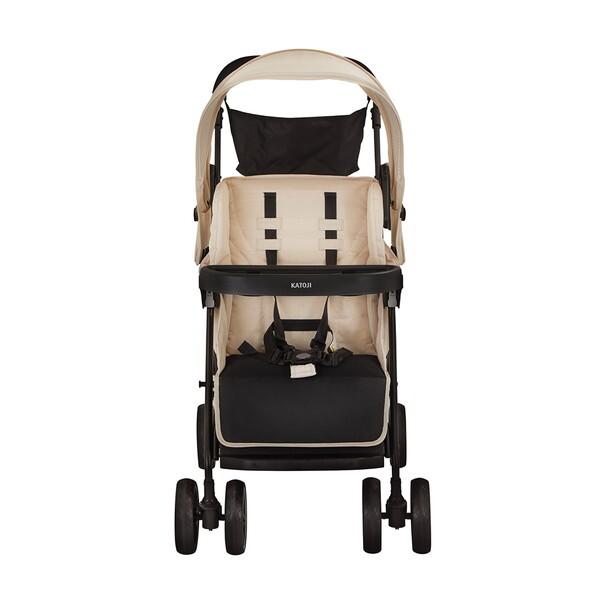 カトージ KATOJI ベビーカー 二人でゴー ベージュ 41300 生後4