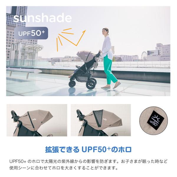 ジョイー Joie ベビーカー ライトトラックス3 DLX ブラック 41427 3輪ベビーカー (1ヶ月〜36ヶ月頃まで) 保証期間：1年の画像