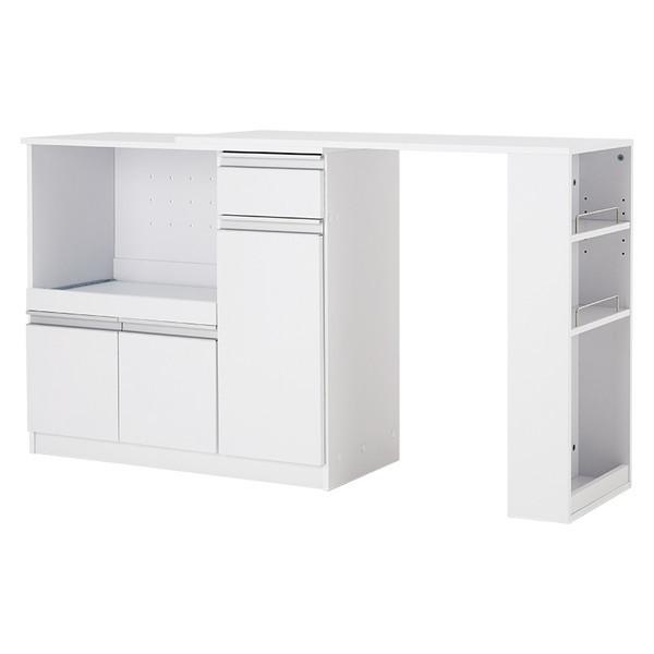 萩原 VKC-7150WHOS 伸縮キッチンカウンター ホワイト メーカー直送_1