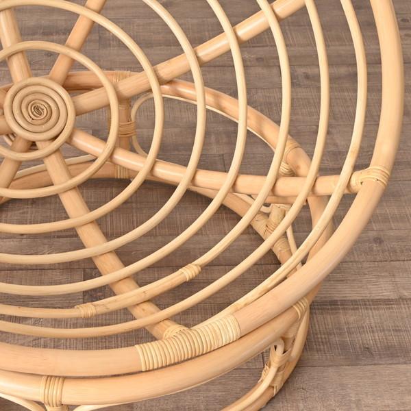 Rattan World C883NDK ラタン パパサンチェア ナチュラル ライトグレー Breeze メーカー直送_3