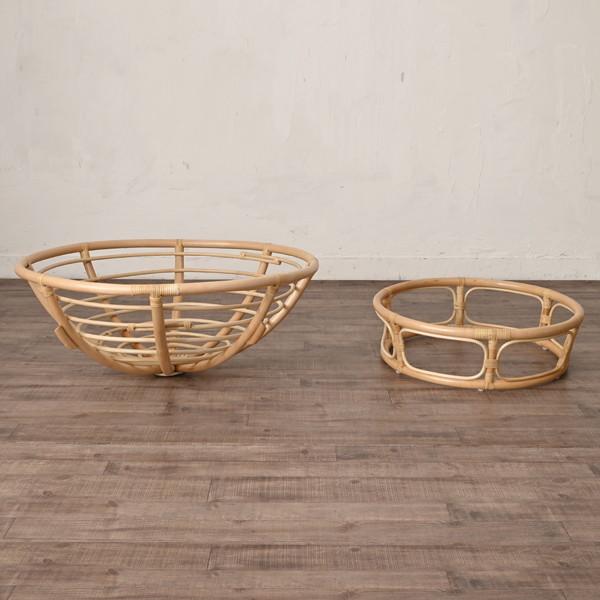 Rattan World C883NDK ラタン パパサンチェア ナチュラル ライトグレー Breeze メーカー直送_4