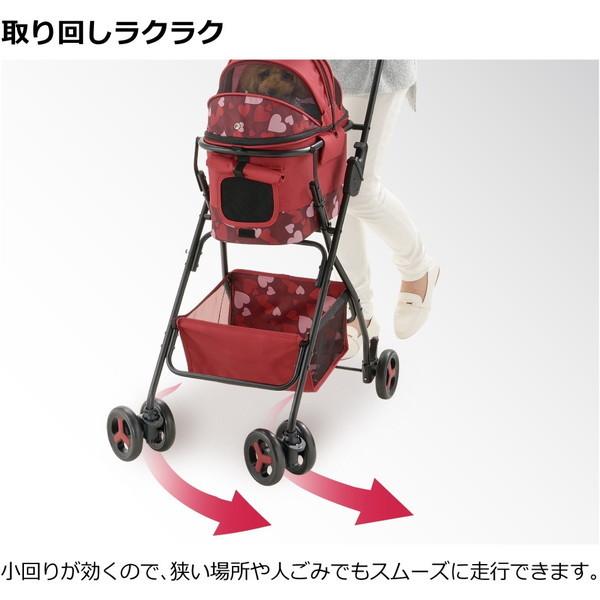 リッチェル 犬 カート ペットカート ミニモ レッド 分離式 超