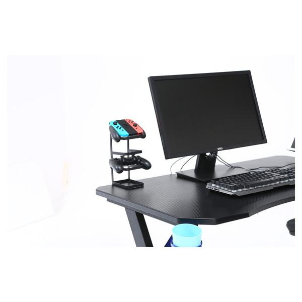 不二貿易（Fuji Boeki） 18573 ゲーミングデスク レイズ ブルー