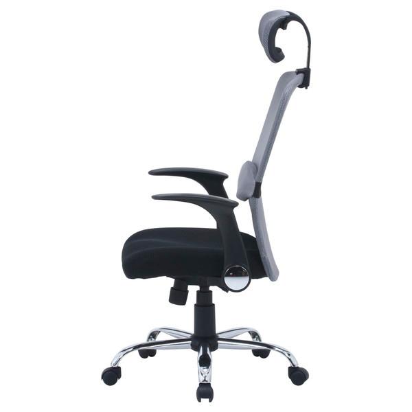 確認 不二貿易 35426 ヘッド付アームアップチェア ARP-01 GY グレー