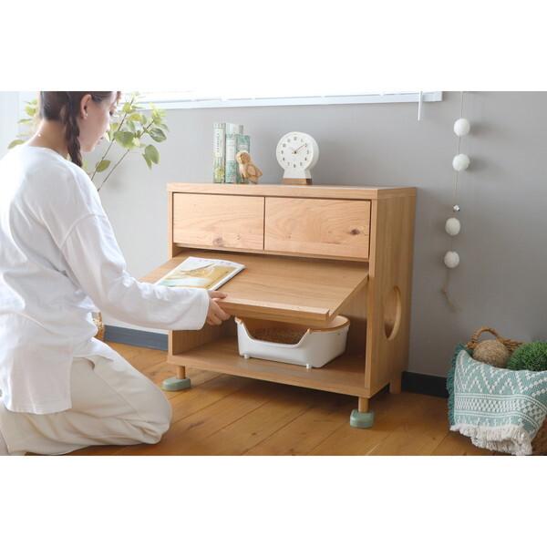 R053 国産 東馬 家具 4段ローチェスト、キャスター付き、幅150cm 美品 