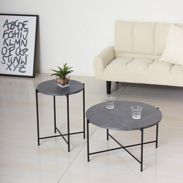 クロシオ 23484 モノ センターテーブル2個セット メーカー直送