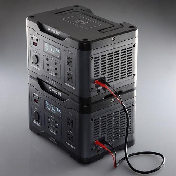 ポータブル電源 京セラ DPS1000 669501A ワイヤレス充電仕様 大型LEDライト付属 定格出力1000W 防災の画像