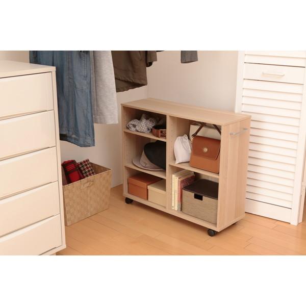 IRIS OHYAMA（アイリスオーヤマ） 収納カート ナチュラル SYR-7526