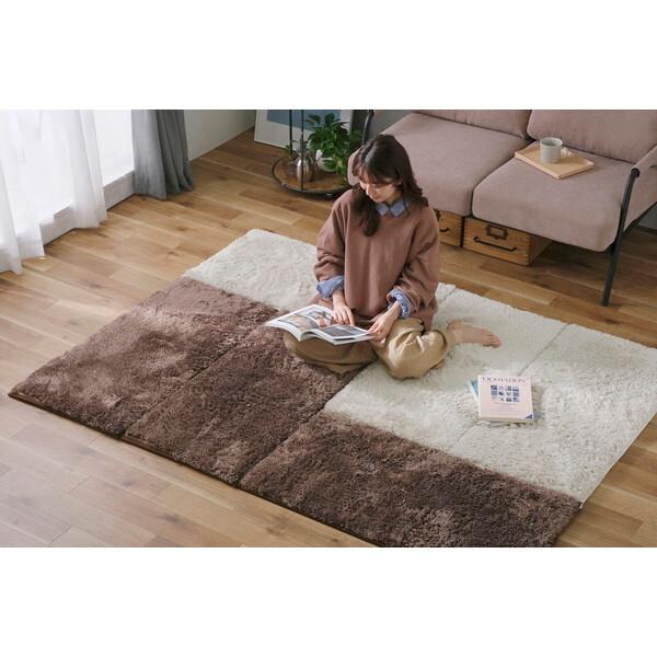 IRIS OHYAMA（アイリスオーヤマ） JTR-S5010ブラウン ジョイントラグ