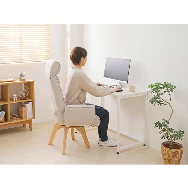 アイリスオーヤマ(IRIS OHYAMA) 回転ファブリックチェア（アイボリー） 回転ファブリックチェア｜回転チェア｜座椅子・チェア