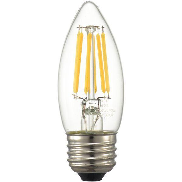 OHM（オーム電機） LDC6L C6 LEDフィラメントタイプシャンデリア球 E26