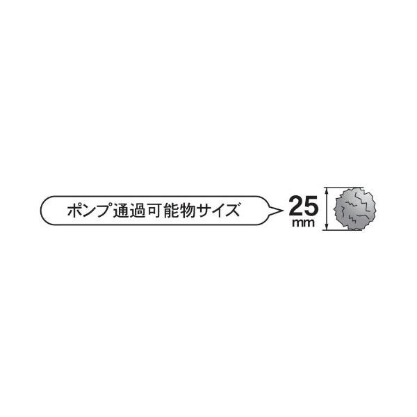 工進（KOSHIN） PZ-640 汚物用水中ポンプ ポンスター 口径40ミリ 60HZ