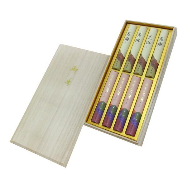 薫寿堂（KUNJUDO） 花琳・特撰花琳アソート桐箱 短寸8入 線香 : MAXZEN