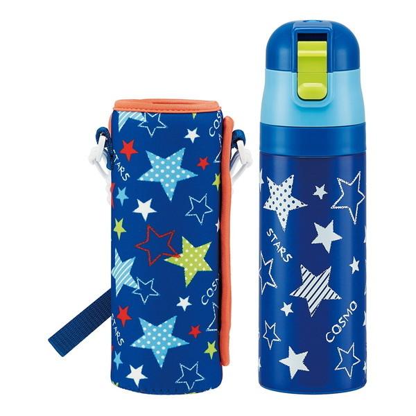 スケーター KSDC4 カバー付き 水筒 ステンレス 保冷専用 キッズ 470ml