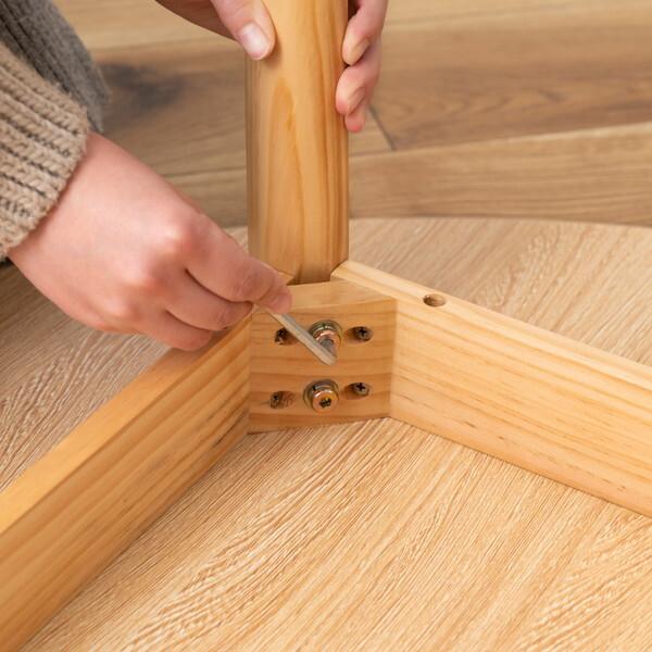 東谷 TAP-003NA 変形 ラウンドテーブル メーカー直送