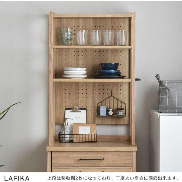 4FUL LF180-60HC GN グレーナチュラル LAFIKA(ラフィカ) キッチンラック (ハイタイプ・60cm幅) メーカー直送_3