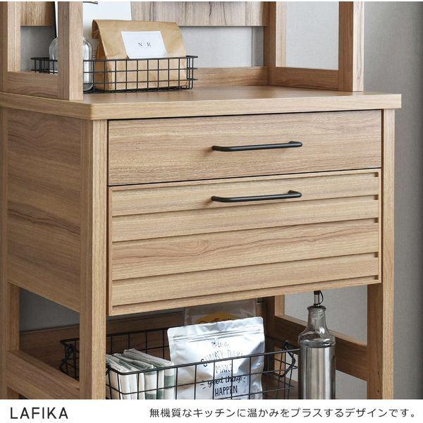 4FUL LF180-60HC GN グレーナチュラル LAFIKA(ラフィカ) キッチンラック (ハイタイプ・60cm幅) メーカー直送_4