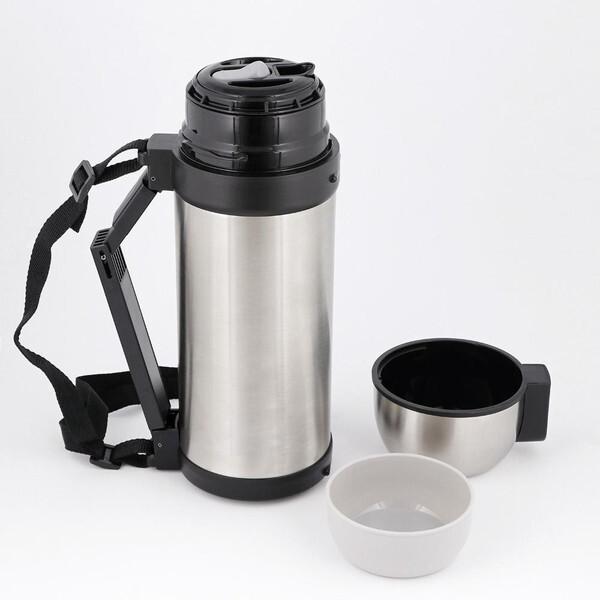 ベストコ NQ-0313 ステンレス 水筒 1.5L (保温 保冷 コップタイプ
