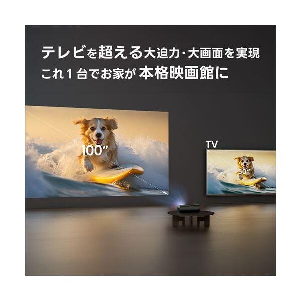 JMGO(ジェイエムゴー) PicoFlix NETFLIX対応 GoogleTV搭載 回転ボトル