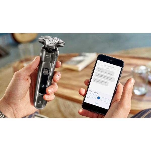 シェーバー 電気シェーバー フィリップス PHILIPS メンズシェーバー 電動ひげそり 髭剃り S9697/50 ダーククローム 9000シリーズ 回転式 3枚刃 充電式_7