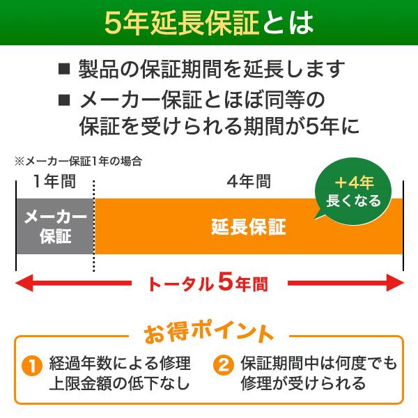 個人様限定 物損対応5年延長保証サービス （メール・郵送でお届け ※お