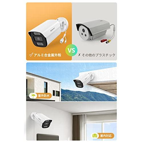 ⭐️ 防犯カメラ 屋外 poe 高精細800万画素 4K POE給電 JENNOV監視