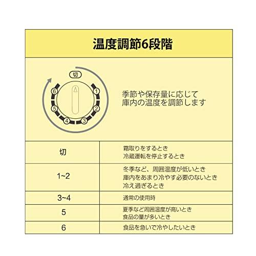 COMFEE' 冷蔵庫 L 右開き ホワイト RCDWH/E コンパクト 静音