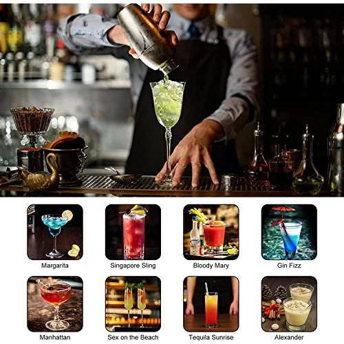 Yoseka カクテルシェイカー 20点セット カクテル セット 道具 550ml