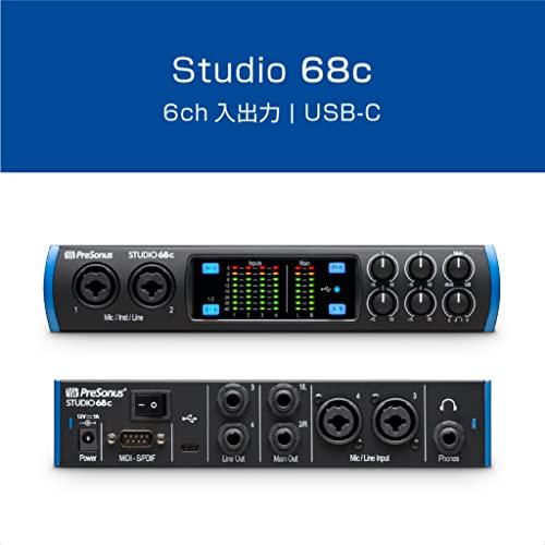 激安買い物サイト PreSonus Studio 68c オーディオ/MIDIインターフェース 24Bit 192kHz 6入力/6出力USB-C Studio
