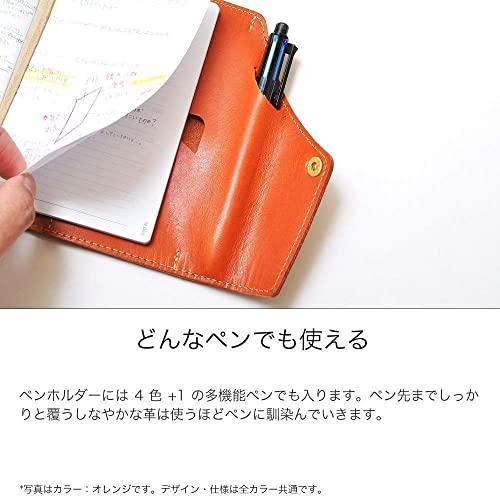 HUKURO 手帳カバー 本当に使える B6 本革 メンズ レディース 日本製 ブラック・赤糸 B6 ブラック×赤糸 本体