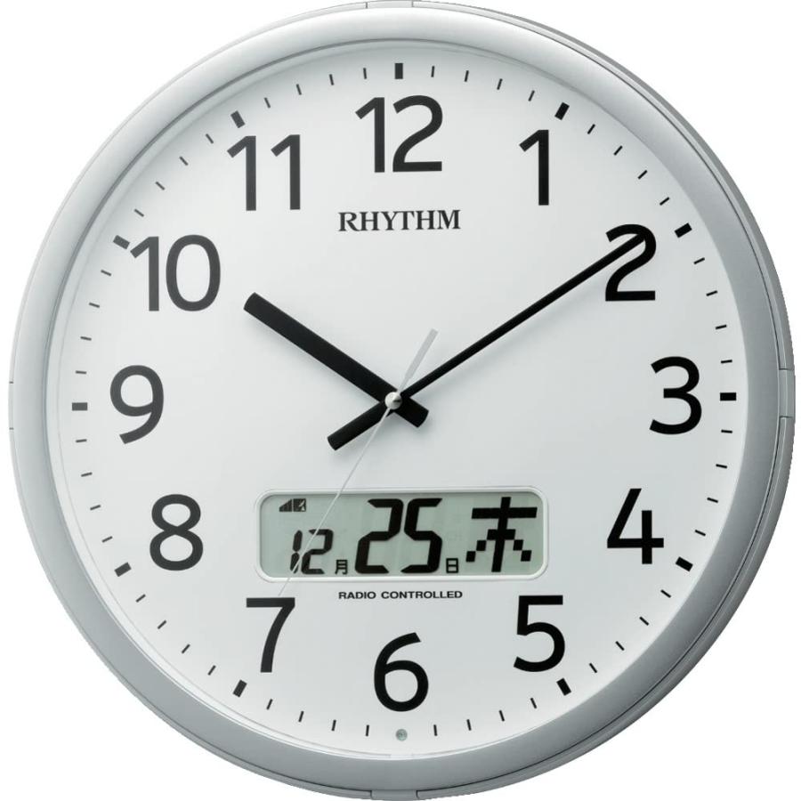 リズム（RHYTHM）壁掛け電波時計 リズム(RHYTHM) 掛け時計 電波時計 オフィス 24回チャイム機能