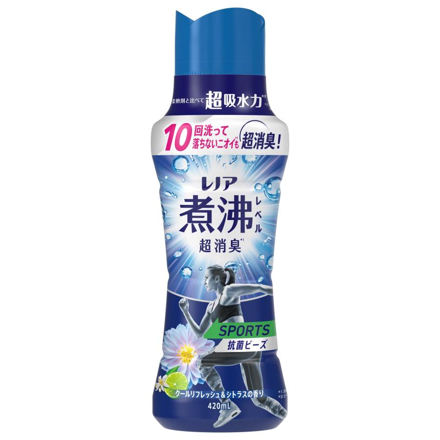 レノア 超消臭 ビーズ SPORTS クールリフレッシュ&シトラス 詰め替え 4 レノア 煮沸レベル超消臭 抗菌ビーズ SPORTS クールリフレッシュ