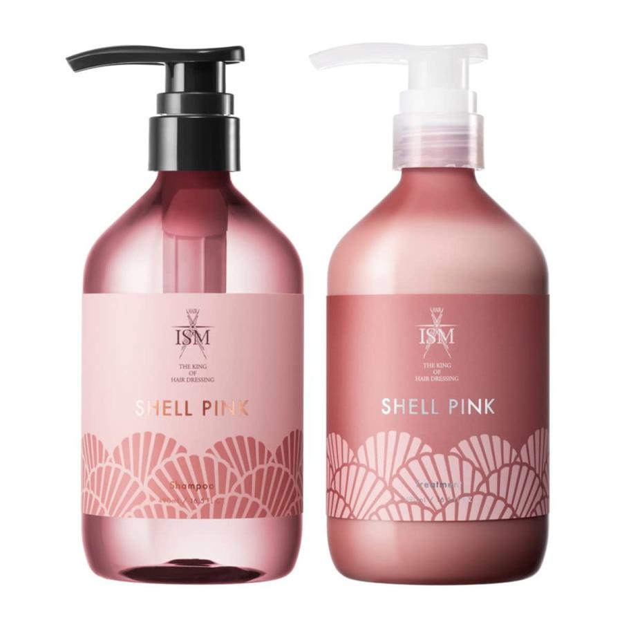 ISM シャンプー トリートメント セット 600ml ISM シャンプー&トリートメント セット シェルピンク 各490ml