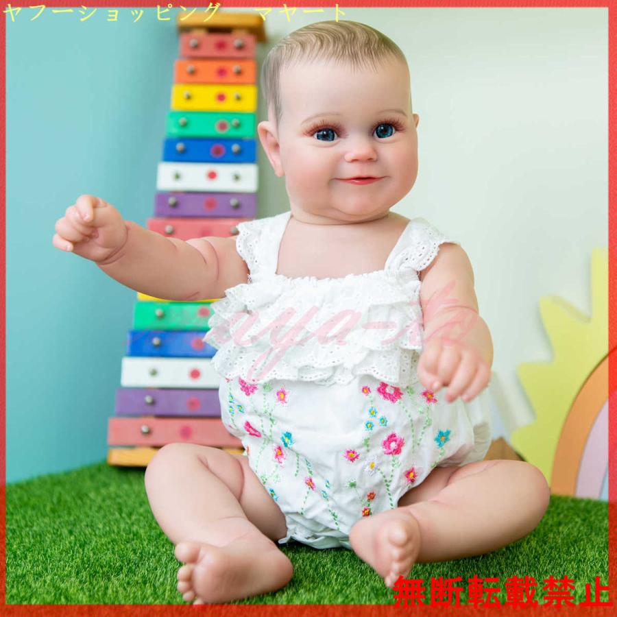 リボーンドール 人形 赤ちゃん シリコーン リアル 女の子 可愛い 衣装付き 抱き人形 ビニール 51センチ Reborn Doll