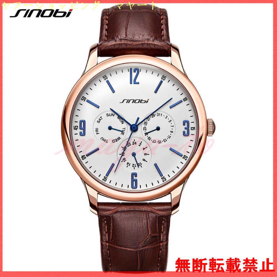Sinobi 腕時計 メンズ 40代 30代 代 おしゃれ ブランド クォーツ 防水 ビジネス レザー カジュアル K5rlbqs84r Www Familyontour De