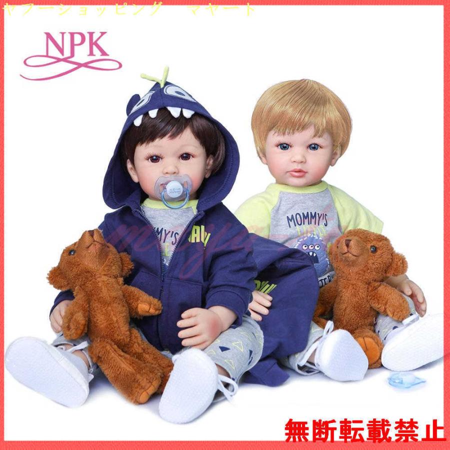 リアル ２種類の目と髪色 ソフトシリコーン 男の子 赤ちゃん 人形 リボーンドール 抱き人形 60cm Doll Reborn かわいい 抱き人形 素晴らしい Themtransit Com