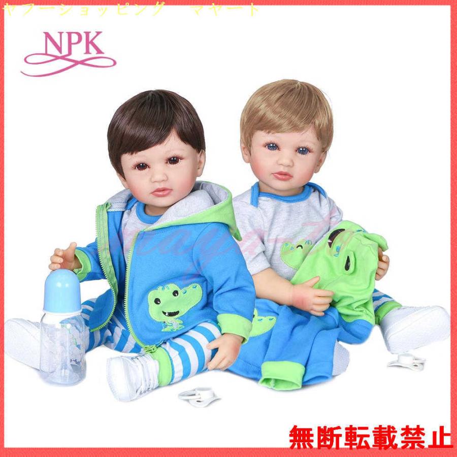 リアル ２種類の目と髪色 ソフトシリコーン 男の子 赤ちゃん 人形 リボーンドール 抱き人形 55cm Doll Reborn かわいい 抱き人形 有名な高級ブランド Themtransit Com
