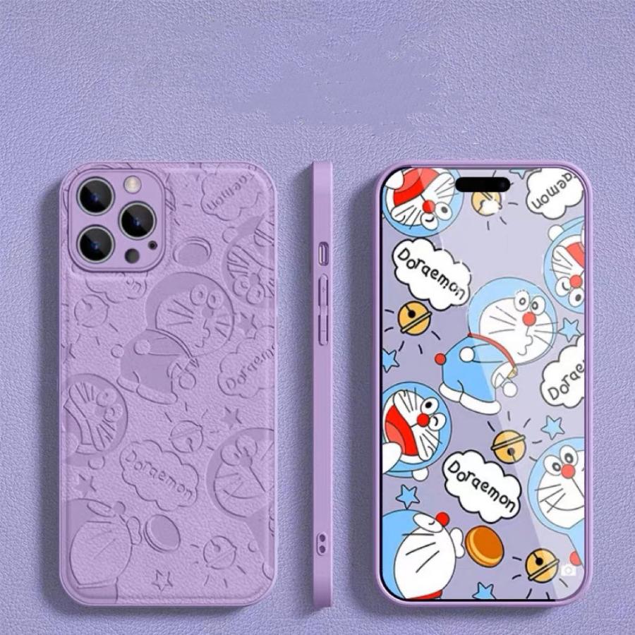 iPhone14対応携帯ケースProMaxドラえもん保護カバーエンボス皮紋13 pm