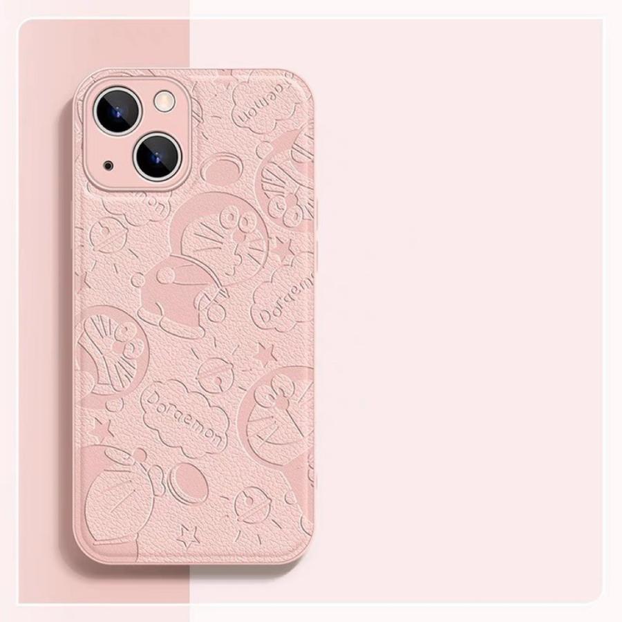 iPhone14対応携帯ケースProMaxドラえもん保護カバーエンボス皮紋13 pm